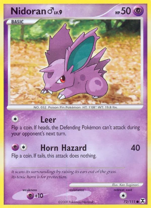 Nidoran♂ card in English