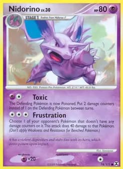Nidorino card in English