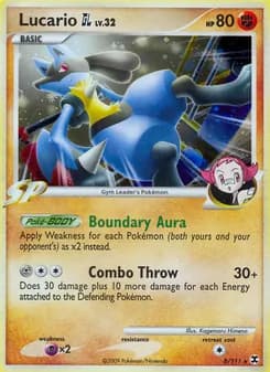 Lucario GL card in English