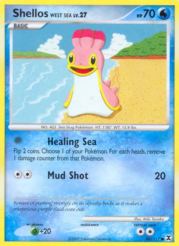 Shellos West Sea card in English