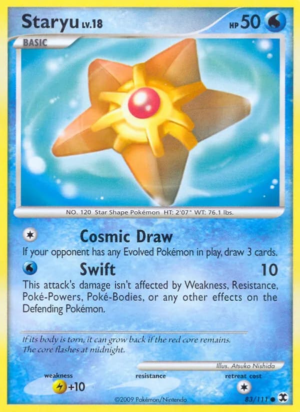 Staryu card in English