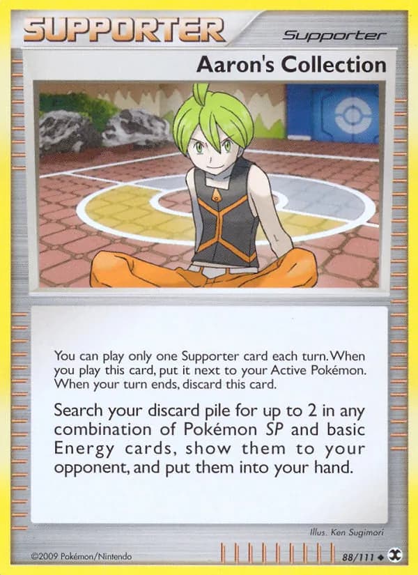 Aaron's Collection card in English