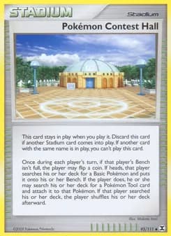 Pokémon Contest Hall card in English