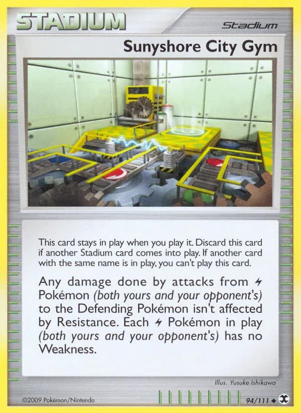 Sunyshore City Gym card in English