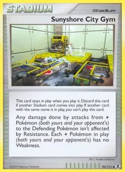 Sunyshore City Gym card in English
