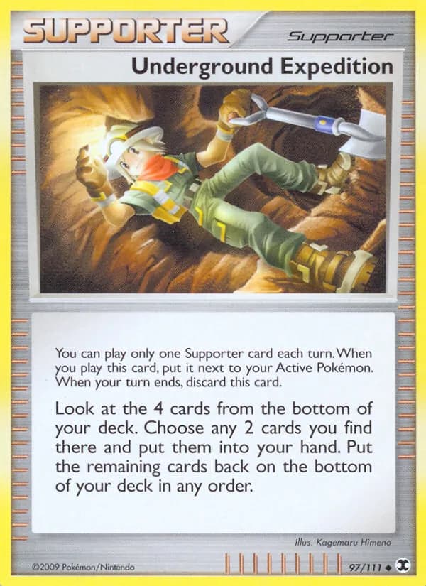 Underground Expedition card in English