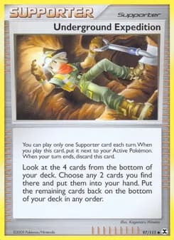 Underground Expedition card in English