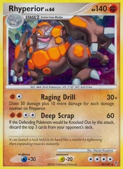 Rhyperior card in English