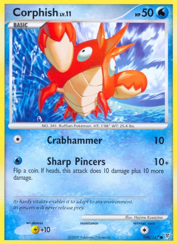 Corphish card in English