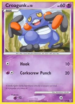 Croagunk card in English