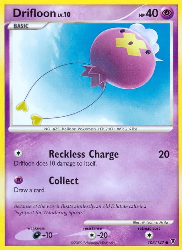 Drifloon card in English
