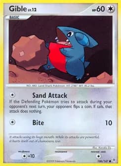 Gible card in English