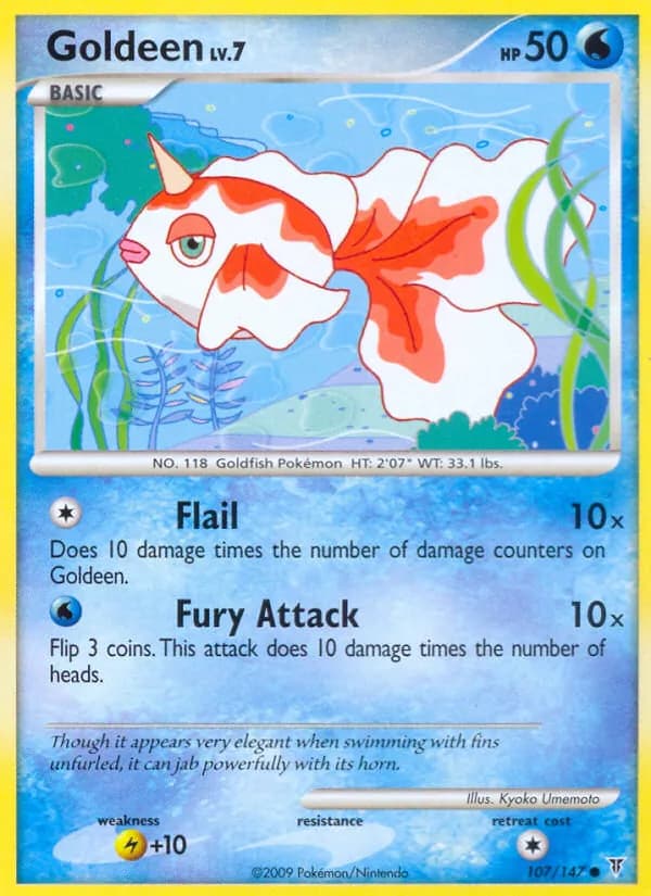 Goldeen card in English