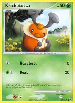 Kricketot card in English