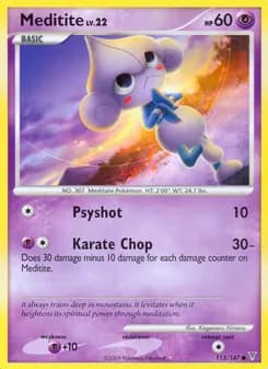 Meditite card in English
