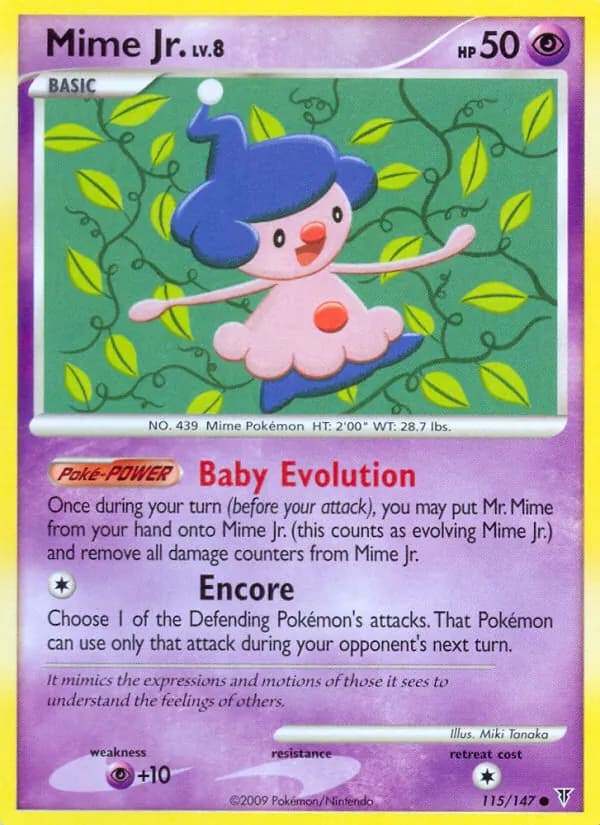 Mime Jr. card in English