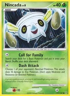 Nincada card in English