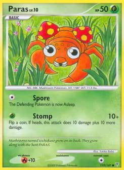 Paras card in English