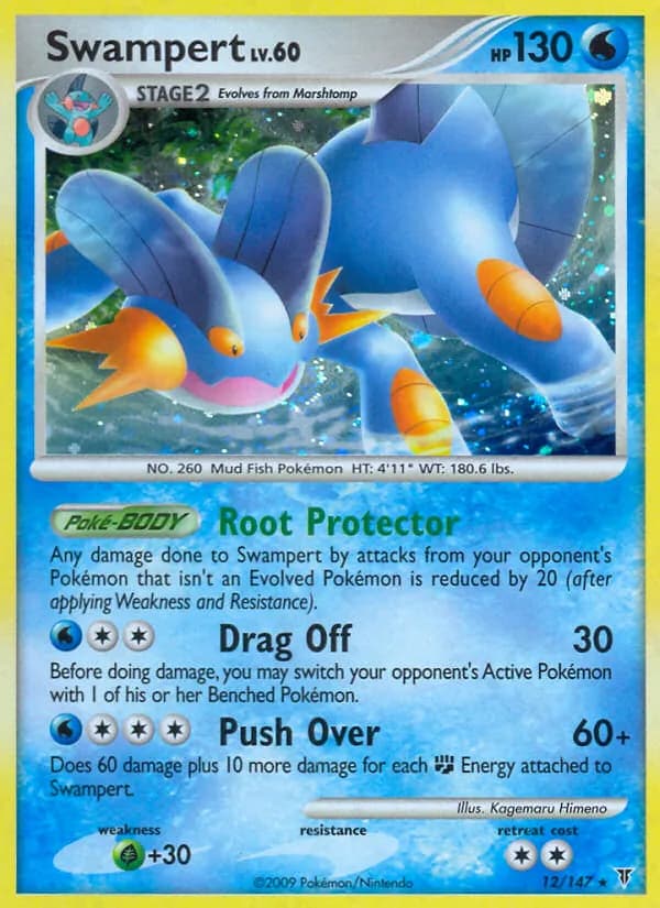 Swampert card in English