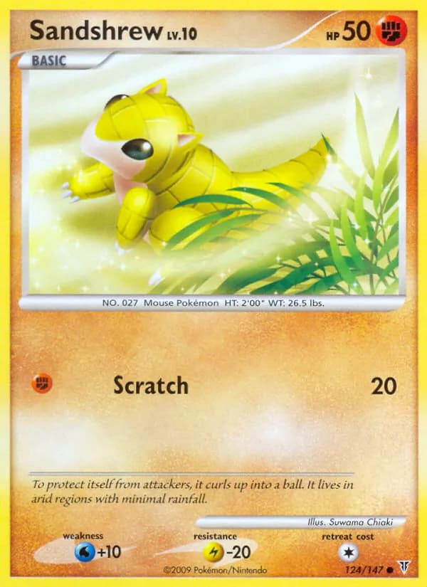 Sandshrew card in English