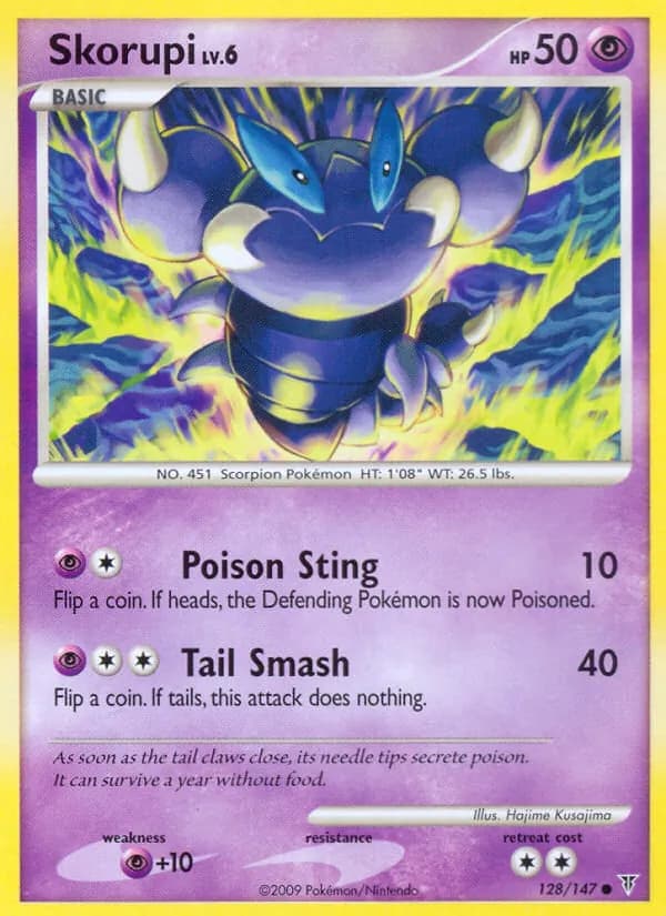 Skorupi card in English
