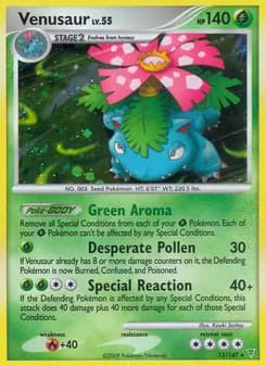 Venusaur card in English