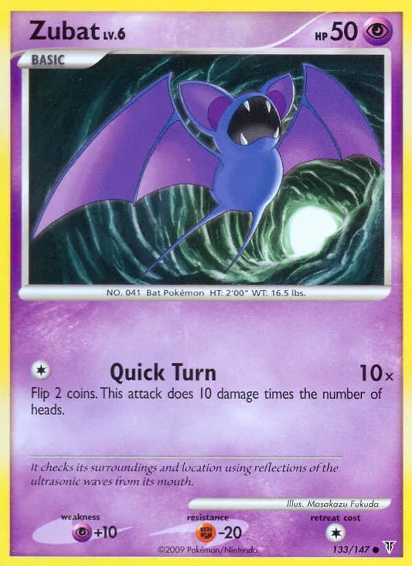 Zubat card in English