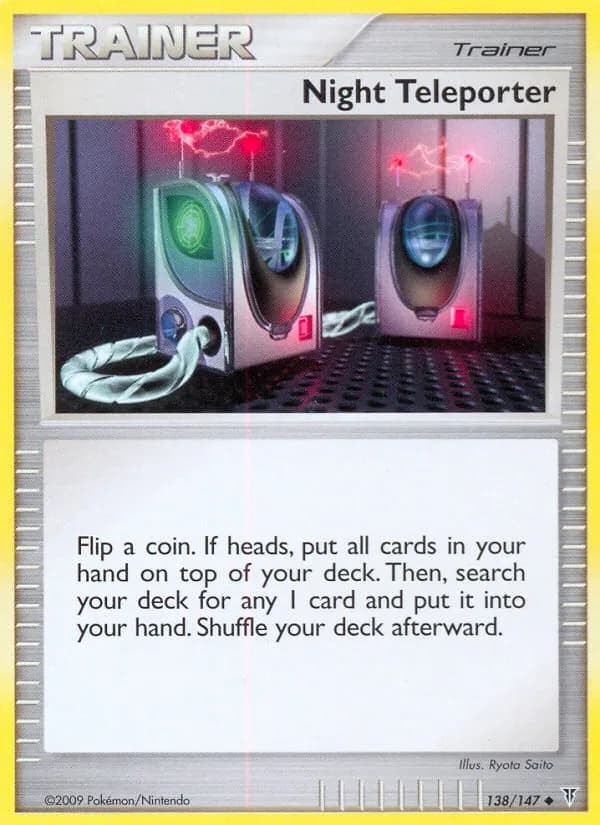 Night Teleporter card in English