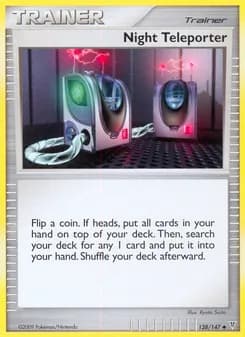 Night Teleporter card in English