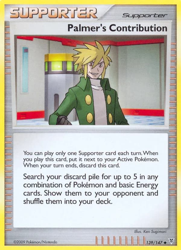 Palmer's Contribution card in English