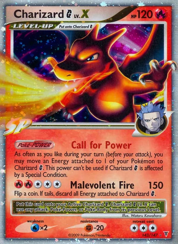 Charizard G card in English