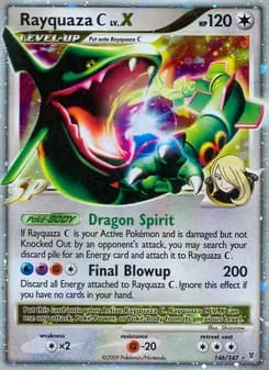 Rayquaza C card in English
