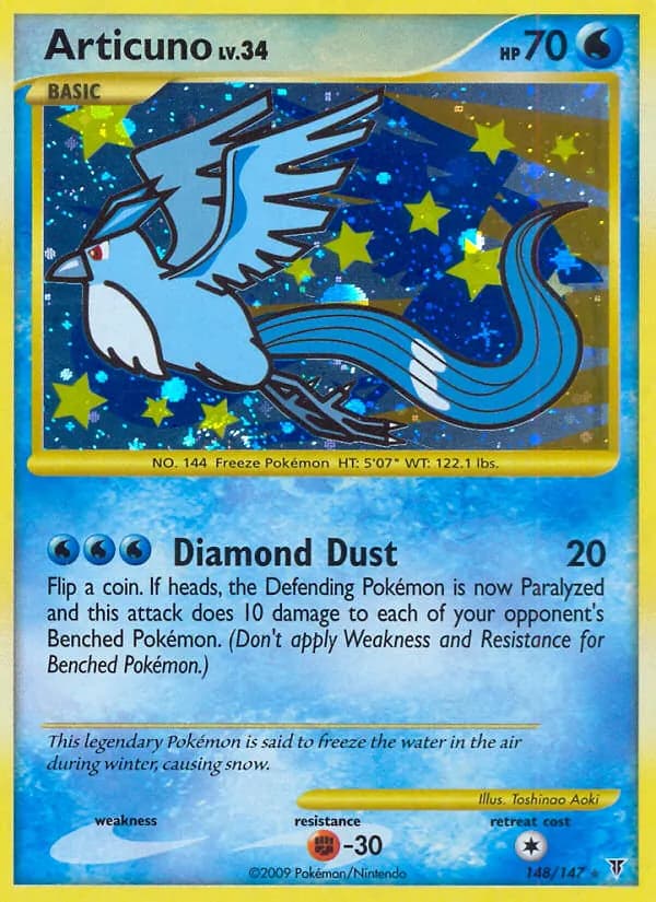 Articuno card in English