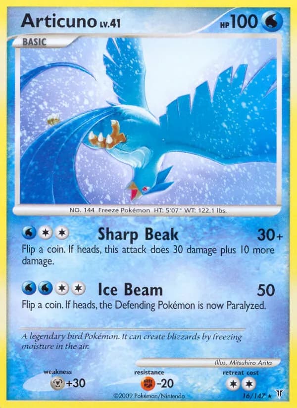 Articuno card in English