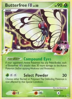 Butterfree FB card in English