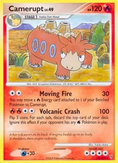 Camerupt card in English