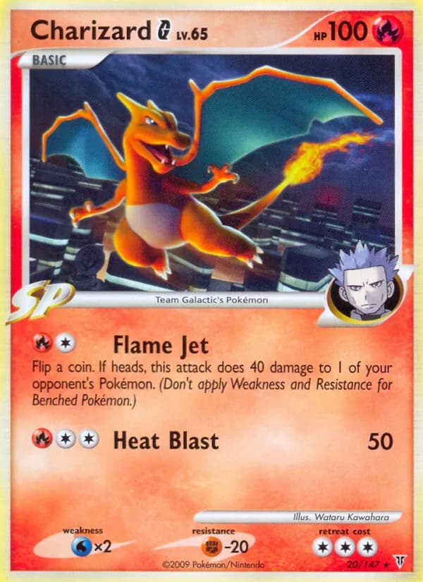 Charizard G card in English