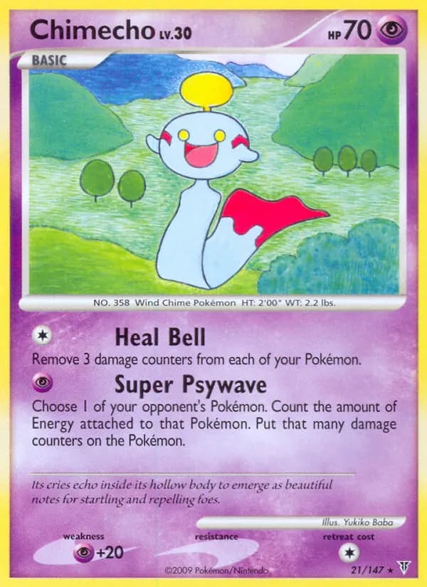 Chimecho card in English