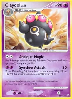 Claydol card in English