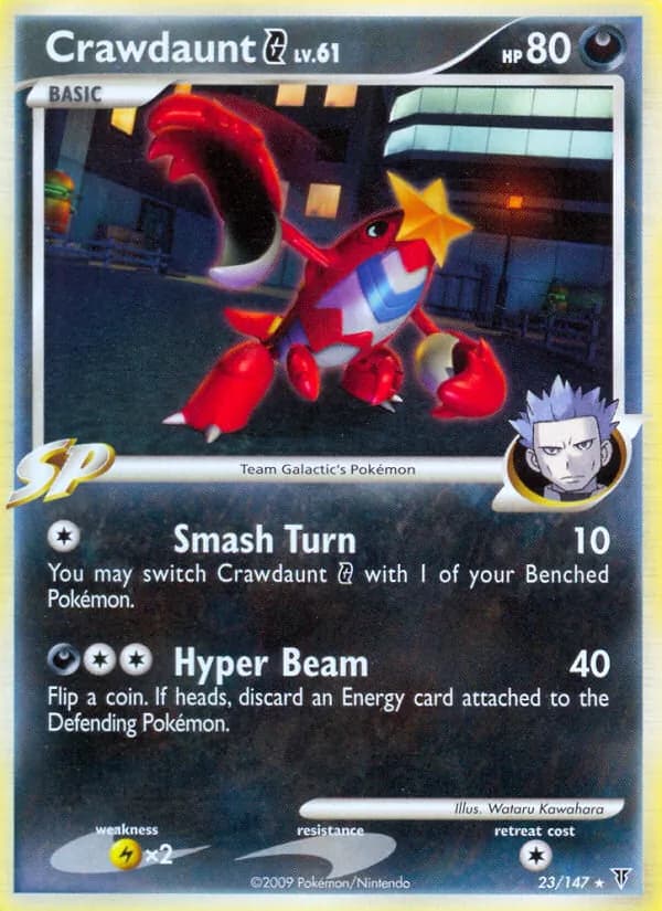 Crawdaunt G card in English