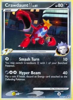 Crawdaunt G card in English