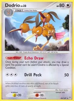 Dodrio card in English