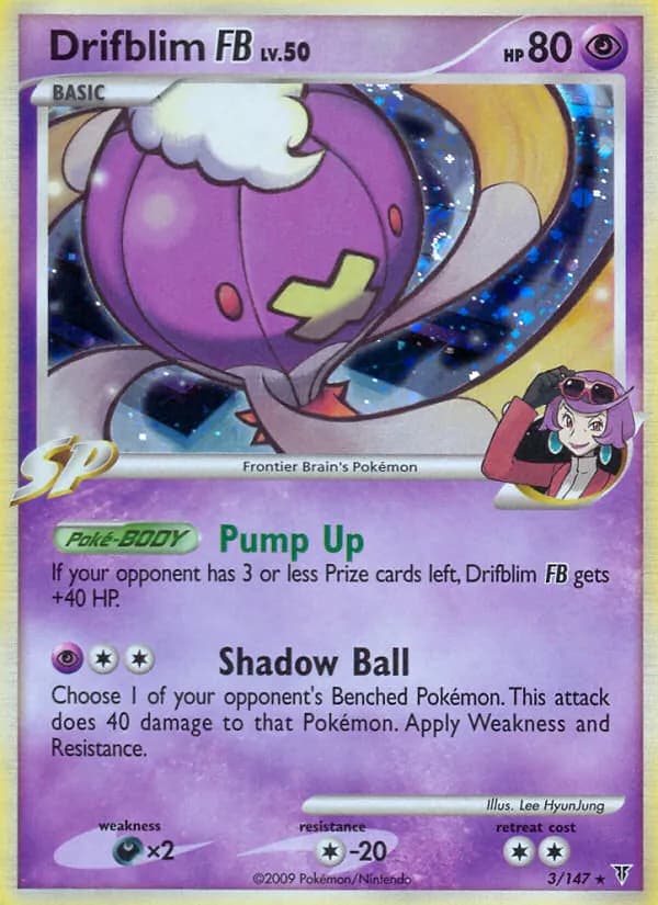 Drifblim FB card in English