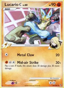 Lucario C card in English