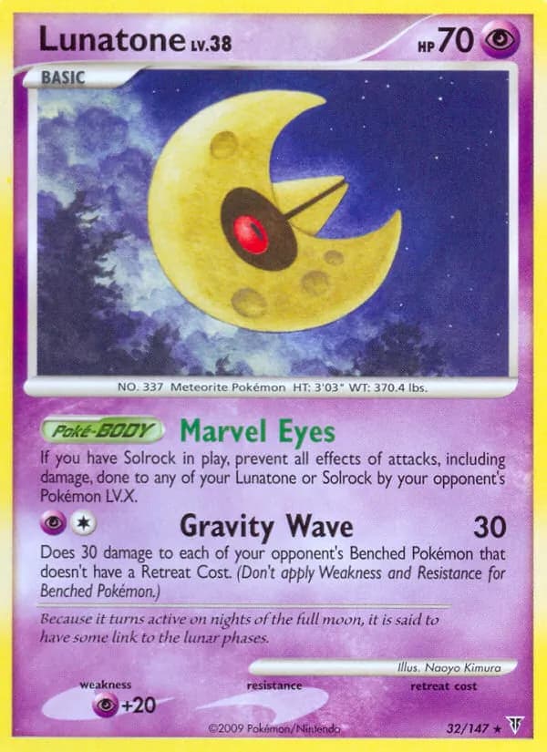 Lunatone card in English