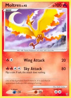 Moltres card in English