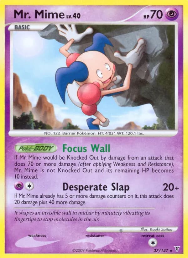 Mr. Mime card in English