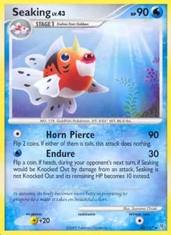 Seaking card in English