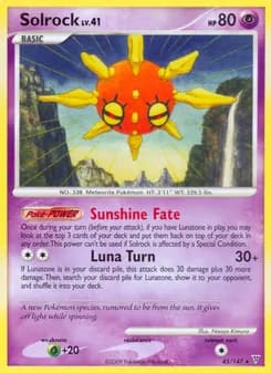 Solrock card in English