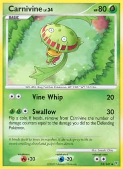 Carnivine card in English